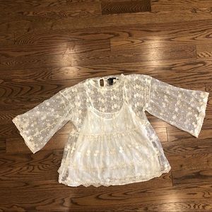 Romantic Lace Shirt w/ liner
